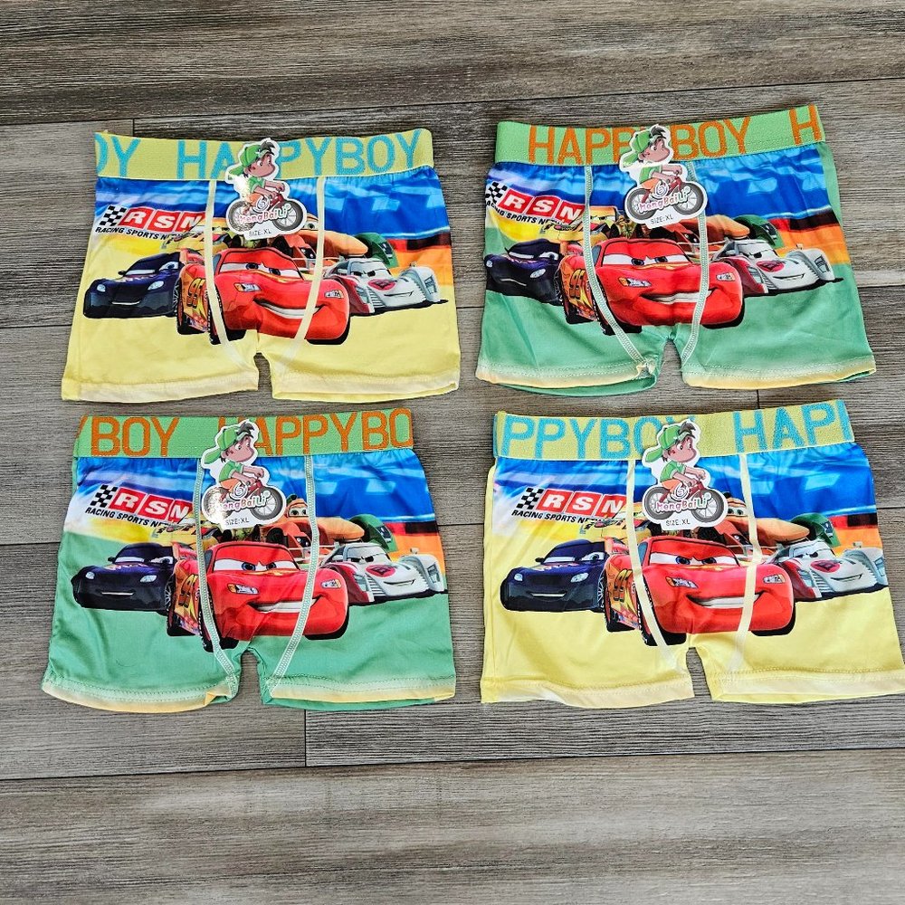 Boys Youth Children CARS Underwear Boxerbriefs Undies XL.= 5-6 YRS. 44-55 lbs